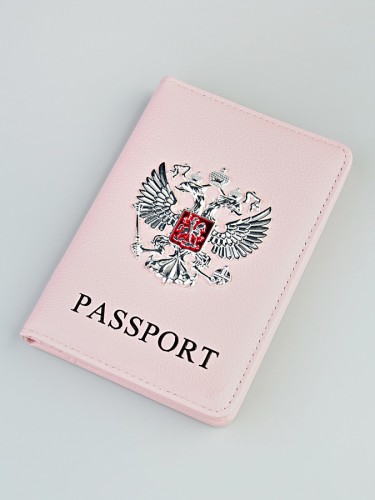 YG Обложка на паспорт "803" (герб/эко-кожа) 
