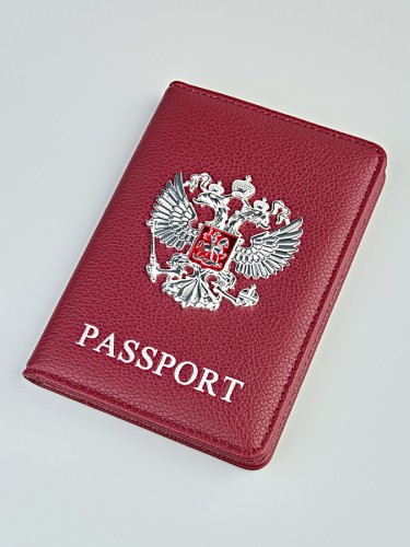 YG Обложка на паспорт "803" (герб/эко-кожа) 