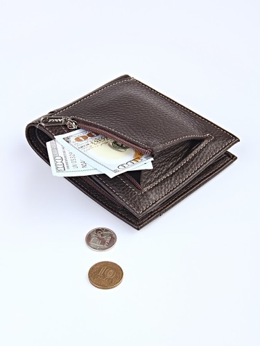 YK Портмоне мужское с зажимом для денег "B1-5101-1B" (нат.кожа)