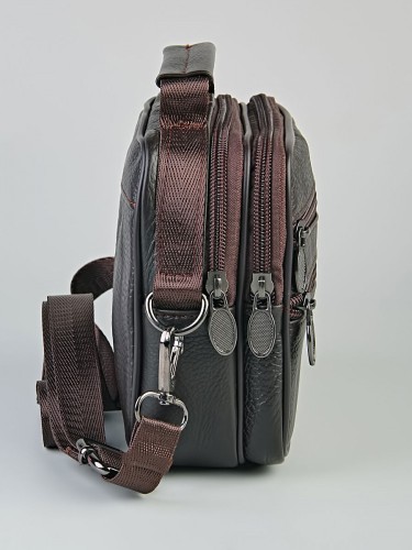 YO Сумка мужская мини "806#" б/н (нат. кожа)