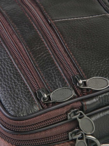 YO Сумка мужская мини "806#" б/н (нат. кожа)