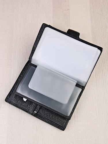 YK Обложка 3в1 "080B" б/н (нат. кожа)