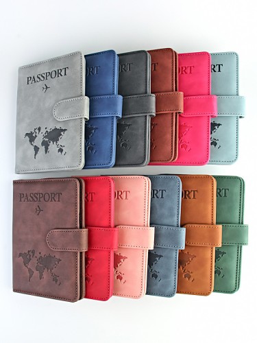 YO Обложка на паспорт c кнопкой "Travel 101" (эко-кожа) 