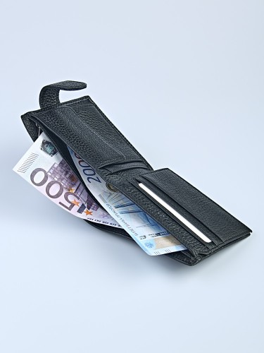 YK Портмоне мужское "Y-2012-DA-S020-01" (нат.кожа) 